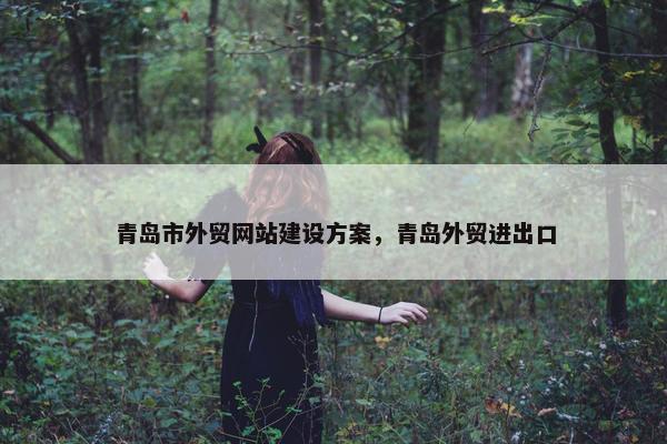 青岛市外贸网站建设方案，青岛外贸进出口