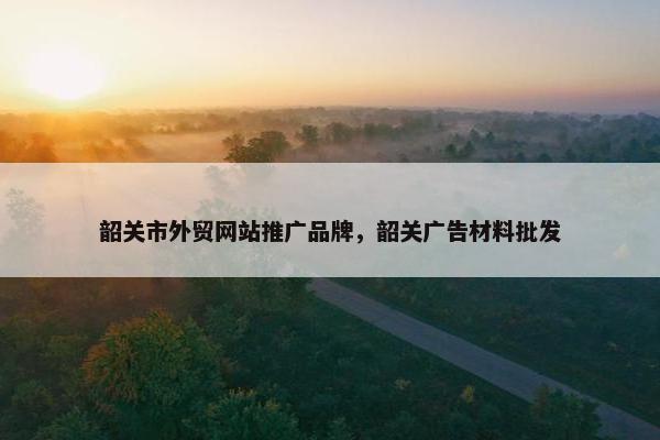 韶关市外贸网站推广品牌，韶关广告材料批发