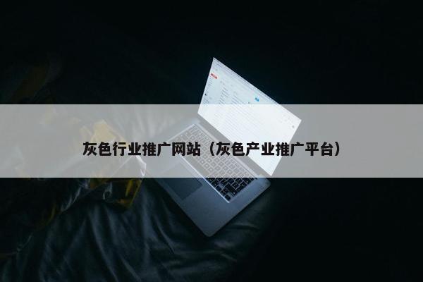 灰色行业推广网站（灰色产业推广平台）