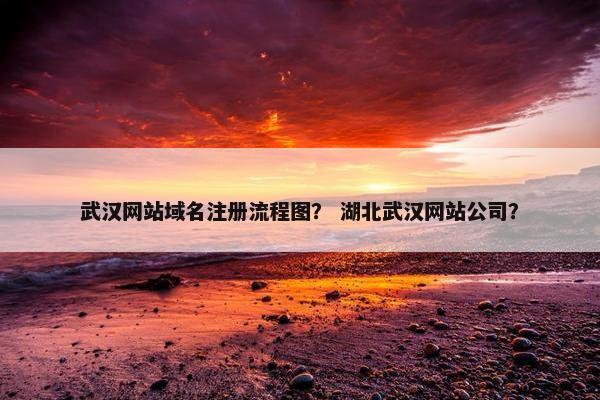 武汉网站域名注册流程图？ 湖北武汉网站公司？