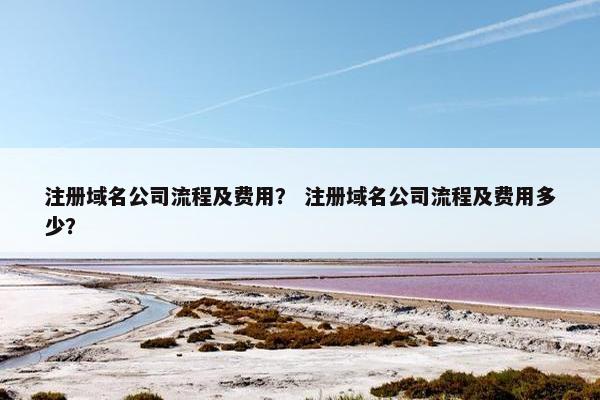 注册域名公司流程及费用？ 注册域名公司流程及费用多少？