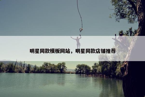 明星同款模板网站，明星同款店铺推荐