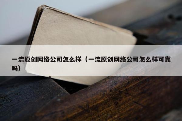 一流原创网络公司怎么样（一流原创网络公司怎么样可靠吗）