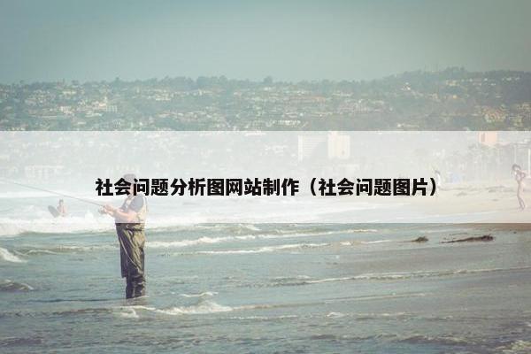 社会问题分析图网站制作（社会问题图片）