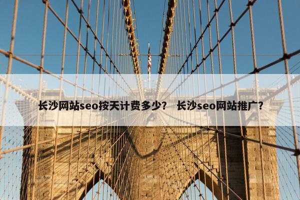 长沙网站seo按天计费多少？ 长沙seo网站推广？