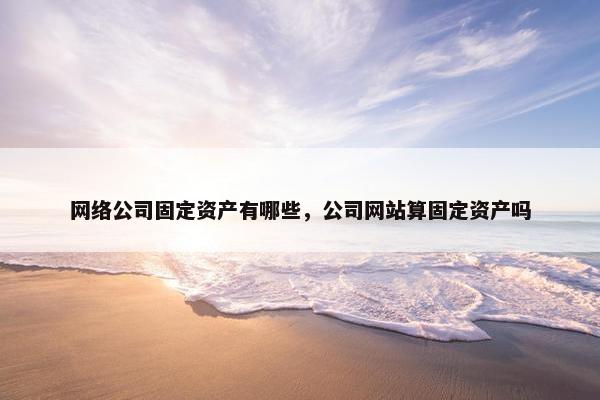 网络公司固定资产有哪些，公司网站算固定资产吗