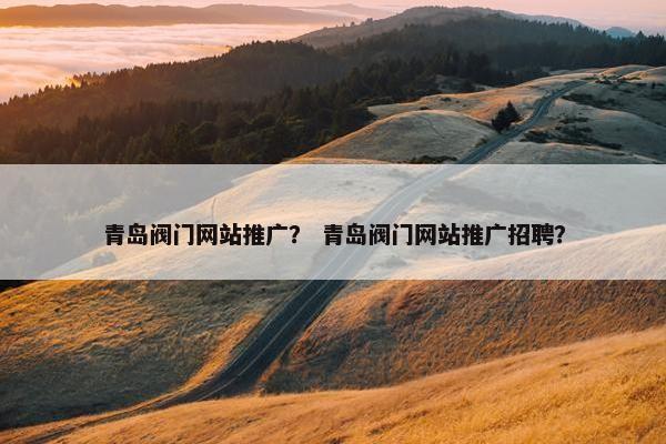 青岛阀门网站推广？ 青岛阀门网站推广招聘？