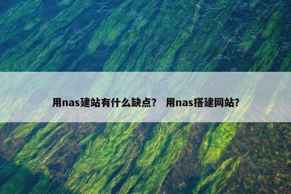 用nas建站有什么缺点？ 用nas搭建网站？