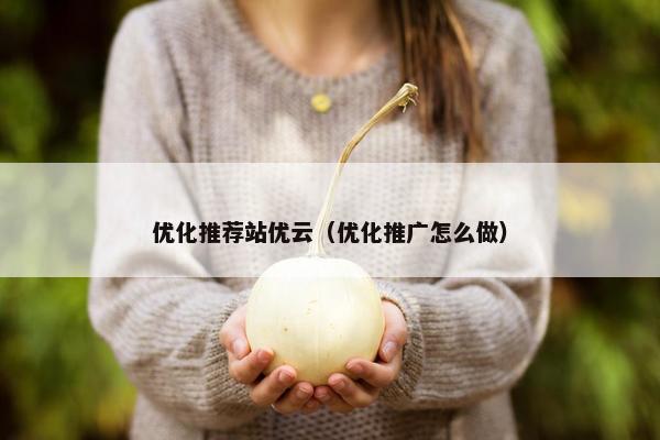 优化推荐站优云（优化推广怎么做）