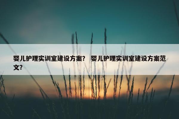 婴儿护理实训室建设方案？ 婴儿护理实训室建设方案范文？
