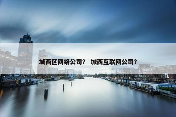 城西区网络公司？ 城西互联网公司？