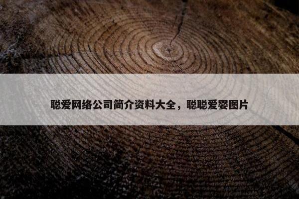 聪爱网络公司简介资料大全，聪聪爱婴图片