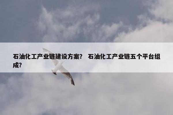 石油化工产业链建设方案？ 石油化工产业链五个平台组成？