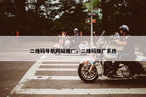 二维码导航网站推广，二维码推广系统