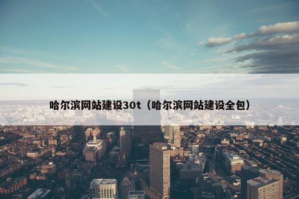 哈尔滨网站建设30t（哈尔滨网站建设全包）
