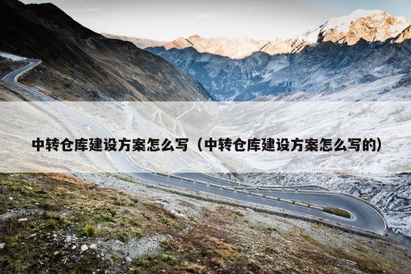 中转仓库建设方案怎么写（中转仓库建设方案怎么写的）