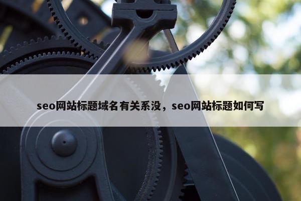seo网站标题域名有关系没，seo网站标题如何写