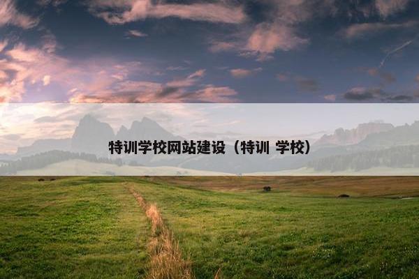 特训学校网站建设（特训 学校）