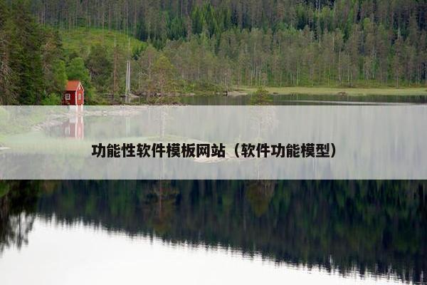 功能性软件模板网站（软件功能模型）