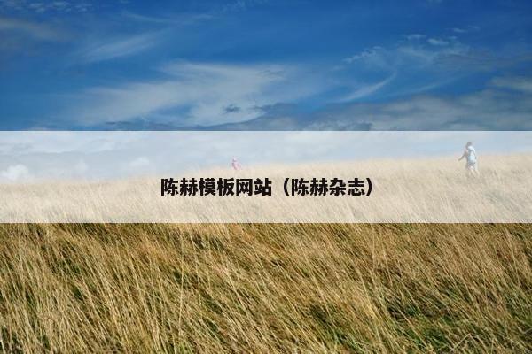 陈赫模板网站（陈赫杂志）