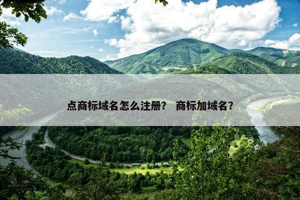点商标域名怎么注册？ 商标加域名？
