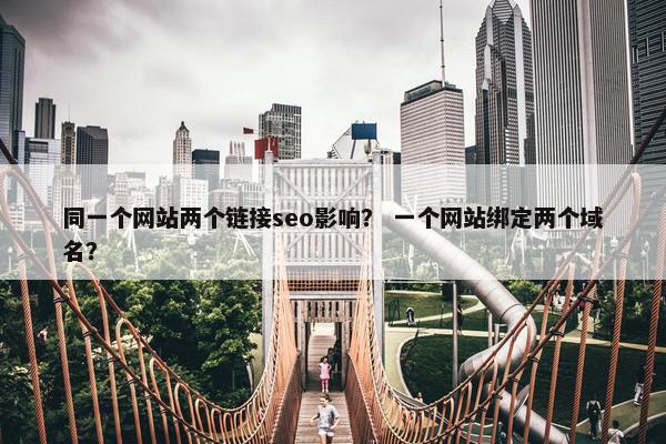 同一个网站两个链接seo影响？ 一个网站绑定两个域名？
