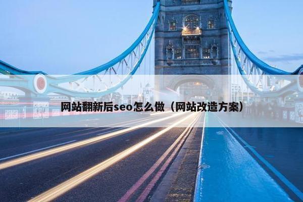 网站翻新后seo怎么做（网站改造方案）