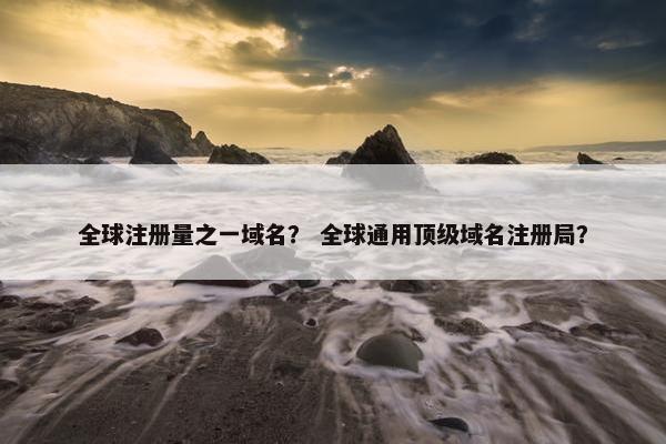全球注册量之一域名？ 全球通用顶级域名注册局？