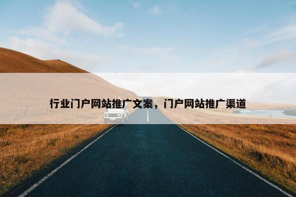 行业门户网站推广文案，门户网站推广渠道