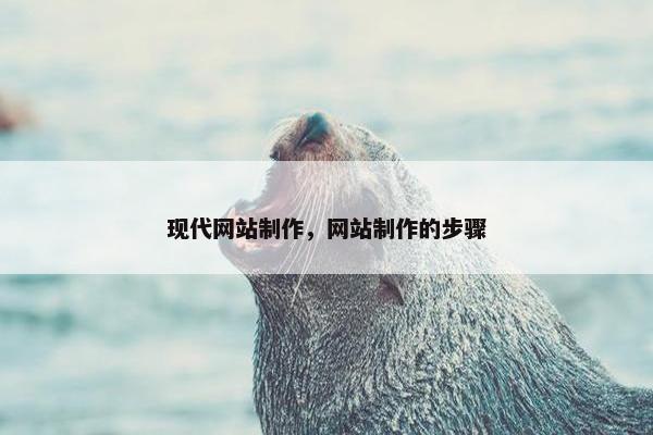 现代网站制作，网站制作的步骤