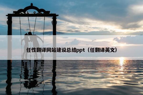 任性翻译网站建设总结ppt（任翻译英文）