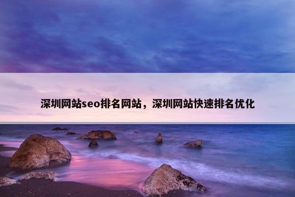 深圳网站seo排名网站，深圳网站快速排名优化