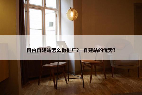 国内自建站怎么做推广？ 自建站的优势？
