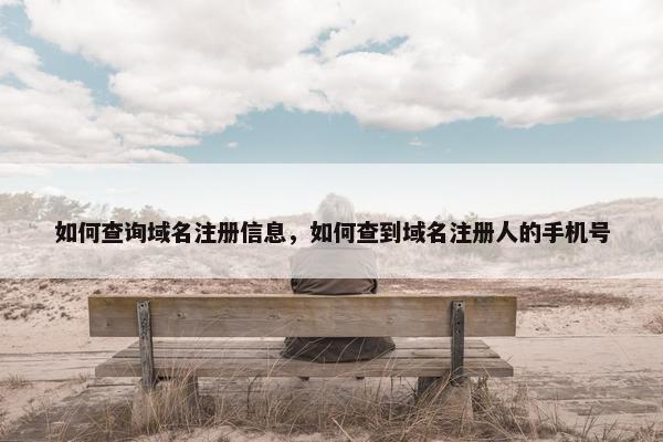 如何查询域名注册信息，如何查到域名注册人的手机号