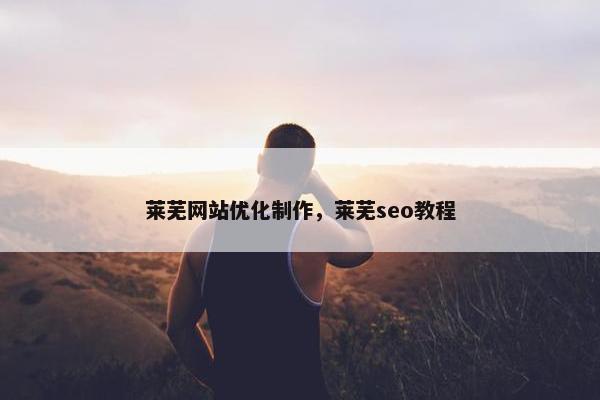 莱芜网站优化制作，莱芜seo教程