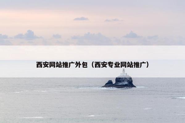 西安网站推广外包（西安专业网站推广）