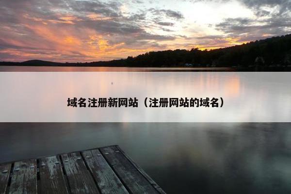 域名注册新网站（注册网站的域名）