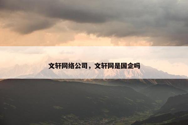 文轩网络公司，文轩网是国企吗