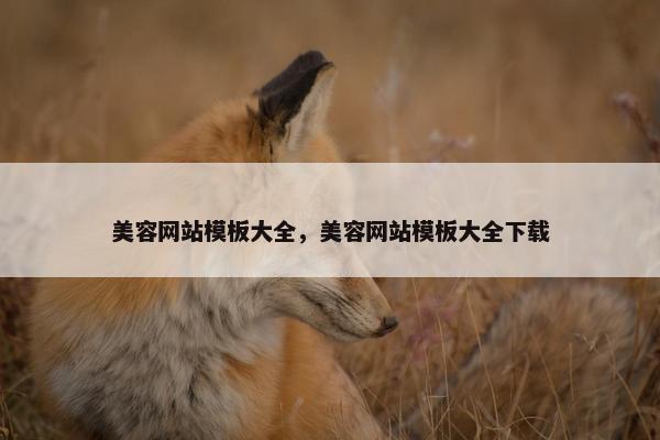 美容网站模板大全，美容网站模板大全下载