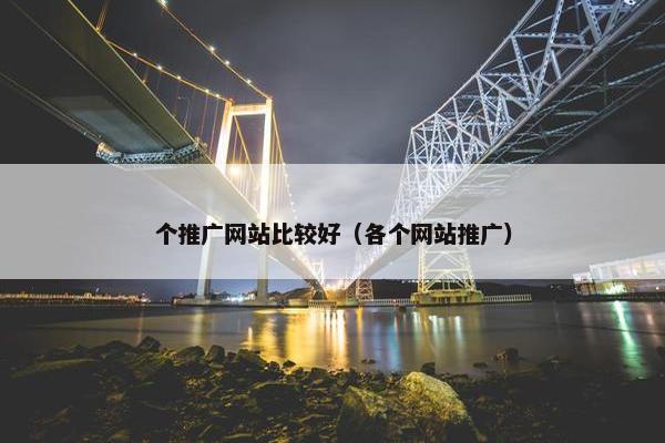 个推广网站比较好（各个网站推广）