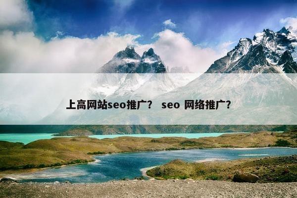 上高网站seo推广？ seo 网络推广？