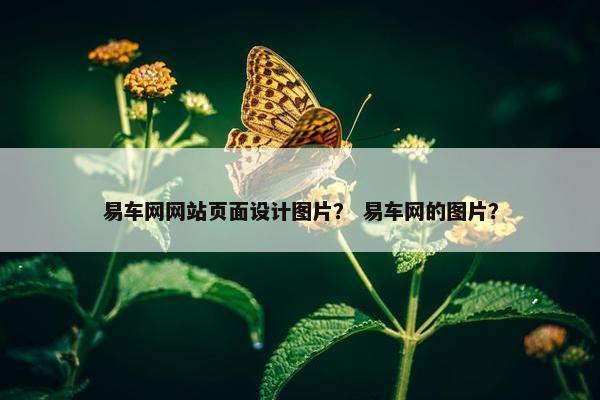 易车网网站页面设计图片？ 易车网的图片？
