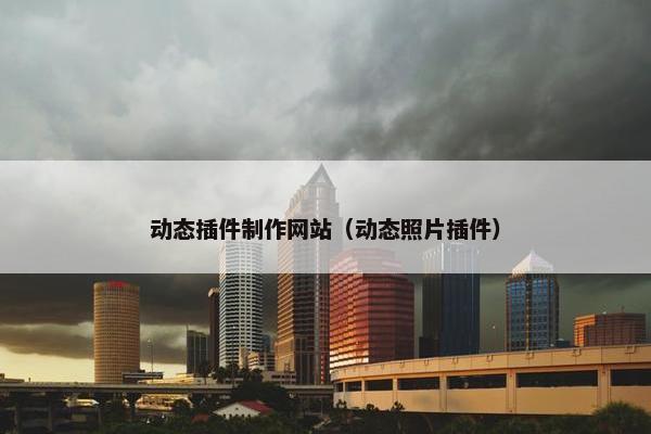 动态插件制作网站（动态照片插件）
