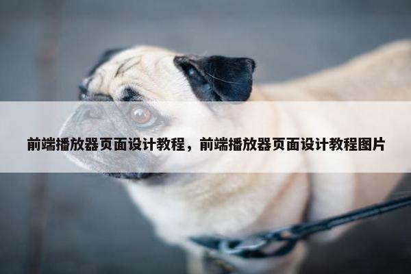 前端播放器页面设计教程，前端播放器页面设计教程图片