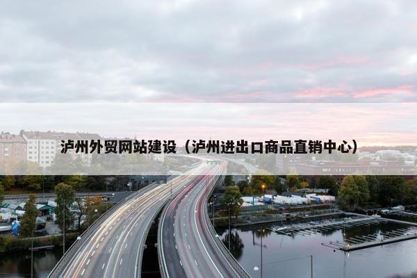 泸州外贸网站建设（泸州进出口商品直销中心）