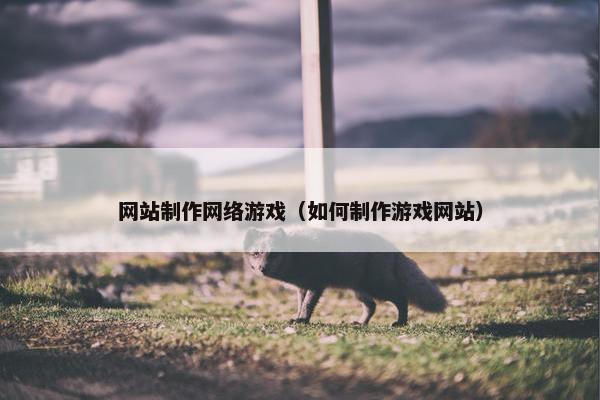 网站制作网络游戏（如何制作游戏网站）
