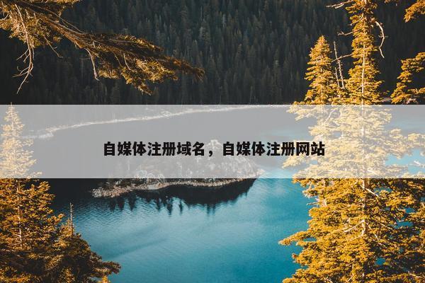 自媒体注册域名，自媒体注册网站