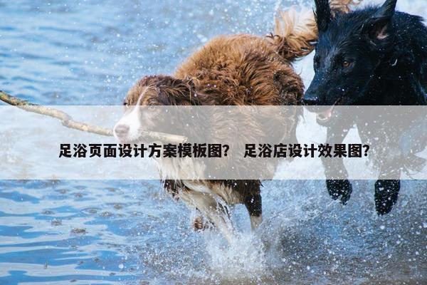 足浴页面设计方案模板图？ 足浴店设计效果图？