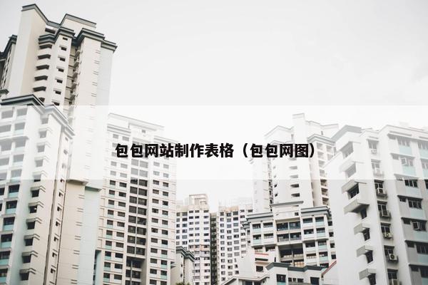 包包网站制作表格（包包网图）