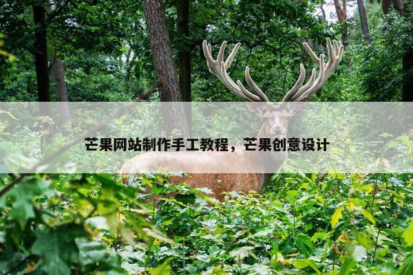 芒果网站制作手工教程，芒果创意设计